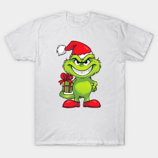 Grinch Cartoon Full of Christmas Cheer T-Shirt